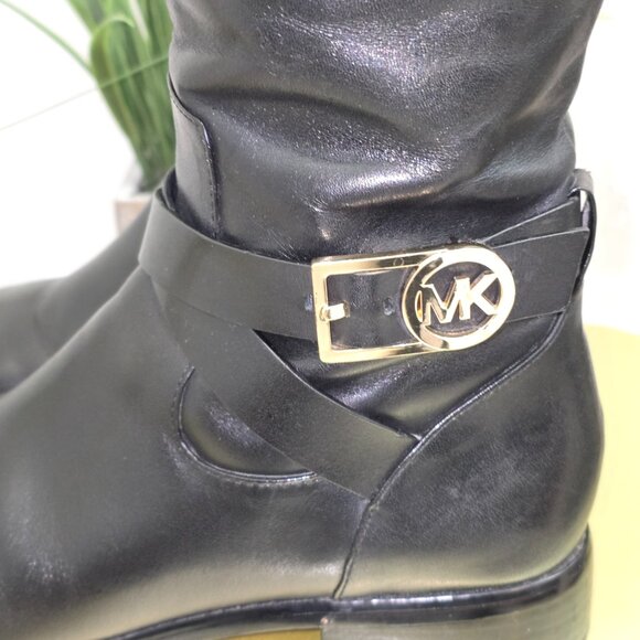 Michael Kors Black Leather Knee Boot - Picture 7 of 14